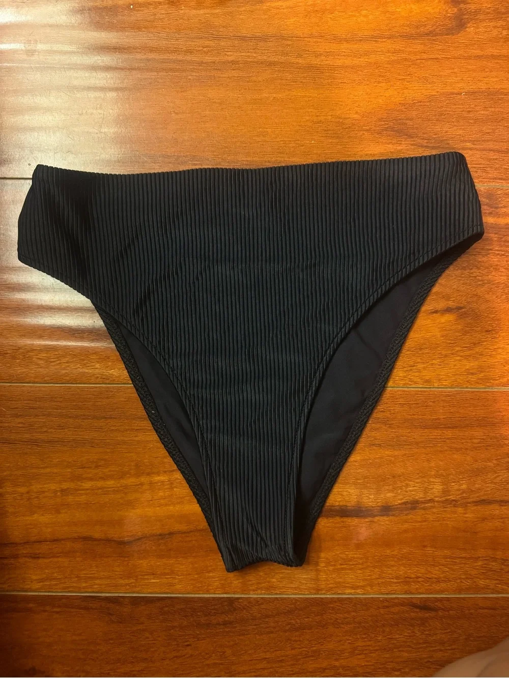 Frankie's Bikinis Navy Ribbed Bikini Bottom